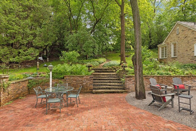 view of patio / terrace with outdoor dining area