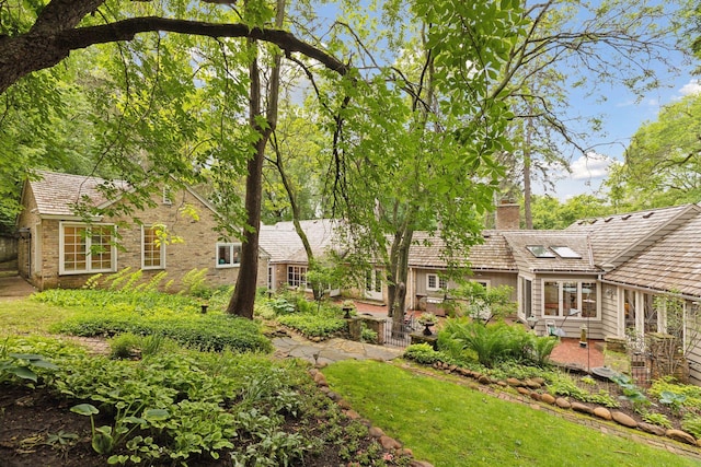 view of yard with a patio