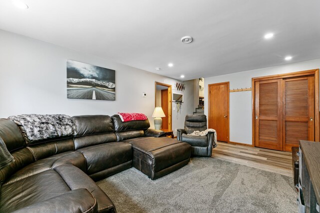 1422 24th Ave S, Moorhead, MN 56560 - living area with recessed lighting and light wood-style flooring