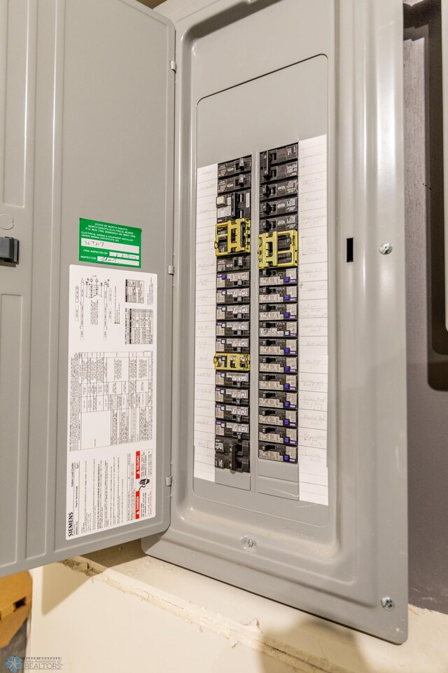 utility room with electric panel