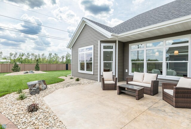 5172 Mira Way W, West Fargo, ND 58078 - view of patio with an outdoor hangout area