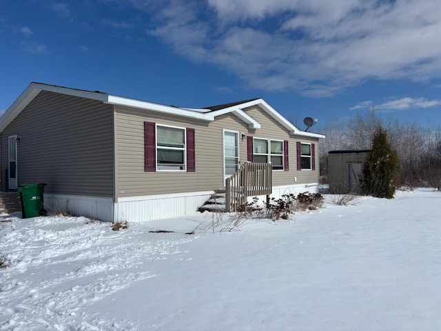 view of manufactured / mobile home