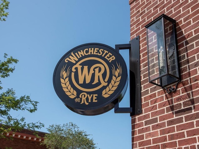 exterior details with brick siding