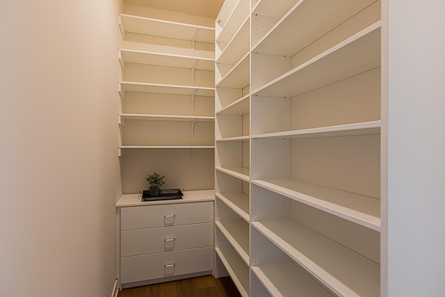 view of storage area