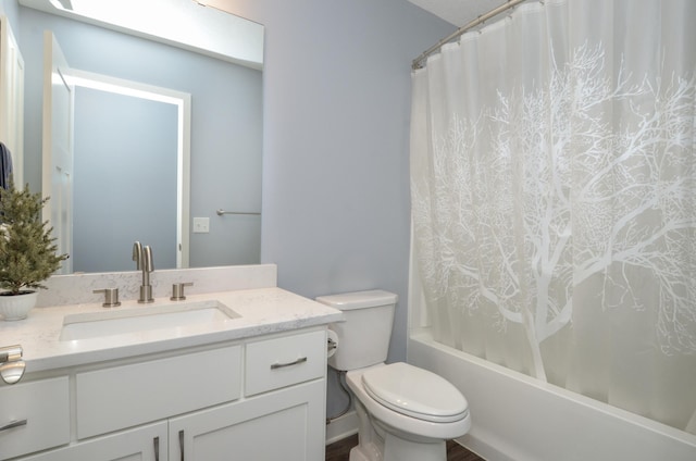 324 Bluebird Dr NW, Isanti, MN 55040 - bathroom featuring vanity and shower / bath combination with curtain