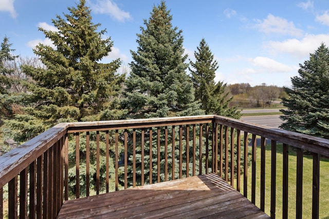 15374 Flower Way, Apple Valley, MN 55124 - wooden terrace with a lawn