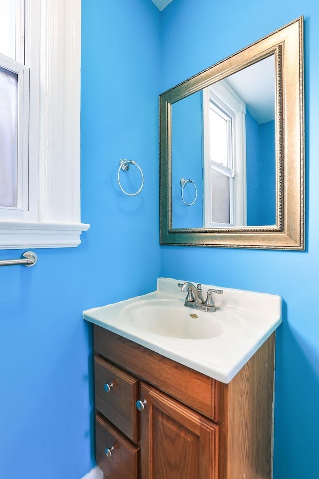 bathroom featuring vanity