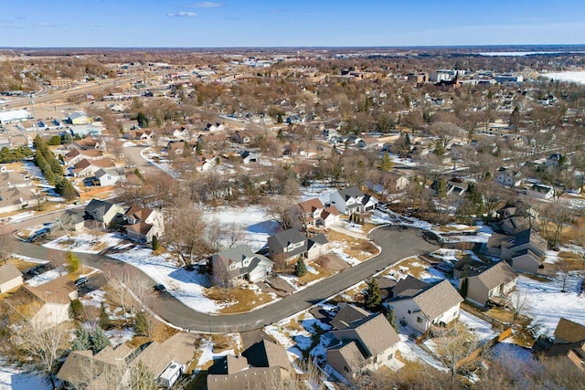 drone / aerial view featuring a residential view