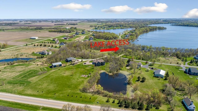 view of property location with a nearby body of water