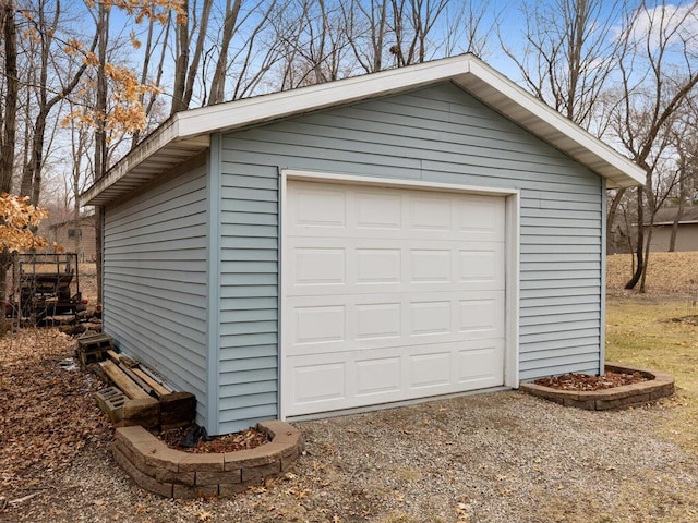 15015 Vermillion Cir NE, Andover, MN 55304 - detached garage featuring dirt driveway