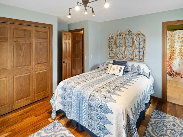 15015 Vermillion Cir NE, Andover, MN 55304 - bedroom featuring wood finished floors and a closet