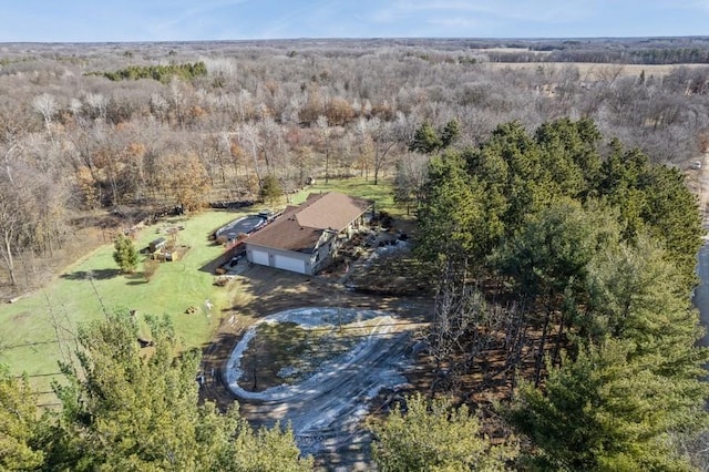 aerial view with a view of trees