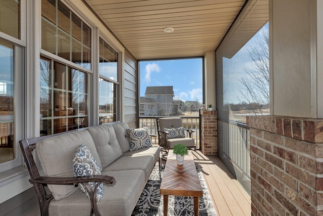 balcony featuring outdoor lounge area