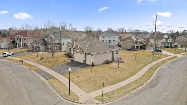 drone / aerial view featuring a residential view