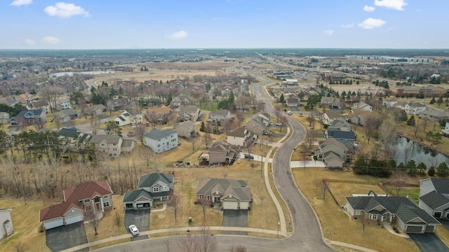 drone / aerial view featuring a residential view