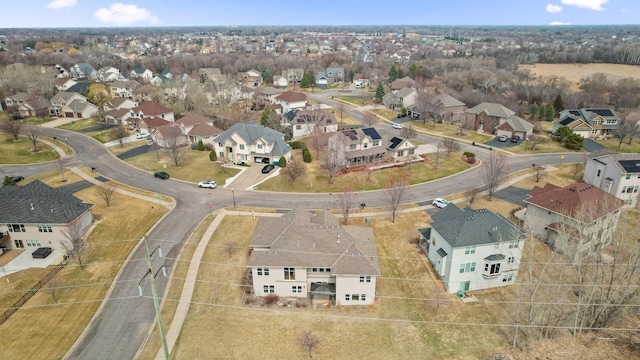 birds eye view of property featuring a residential view