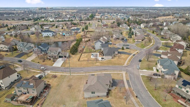 birds eye view of property featuring a residential view