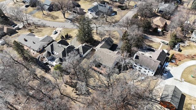 aerial view featuring a residential view