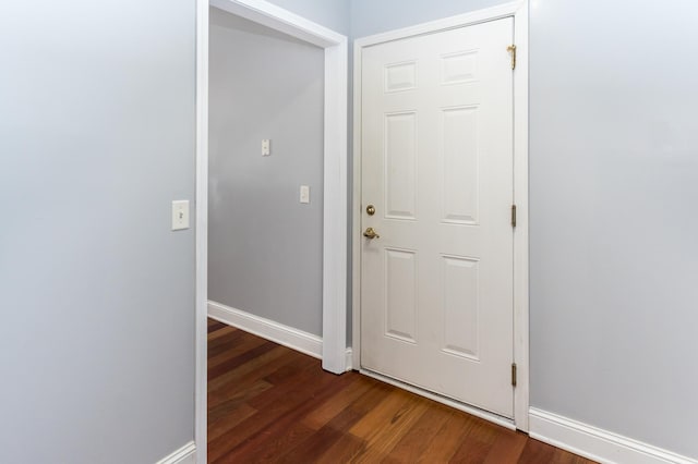 5640 Winnetka Ave N, New Hope, MN 55428 - corridor with baseboards and dark wood-style floors