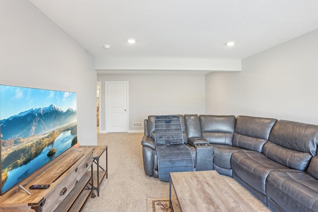 12273 71st Ct NE, Otsego, MN 55330 - living room featuring light carpet and recessed lighting
