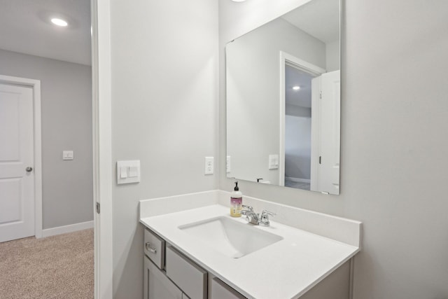 12273 71st Ct NE, Otsego, MN 55330 - bathroom featuring vanity and recessed lighting