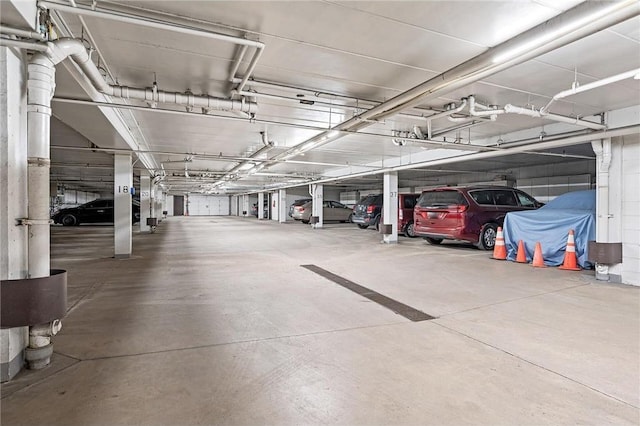 view of parking deck