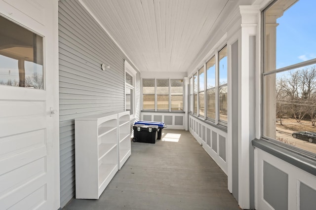 view of sunroom / solarium