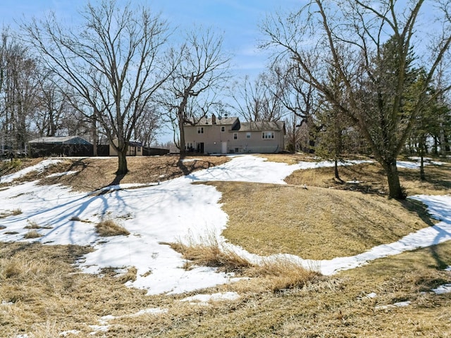 view of snowy yard