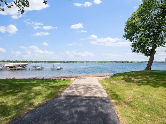 2904 Le Homme Dieu Vw NE, Alexandria, MN 56308 - water view featuring a boat dock