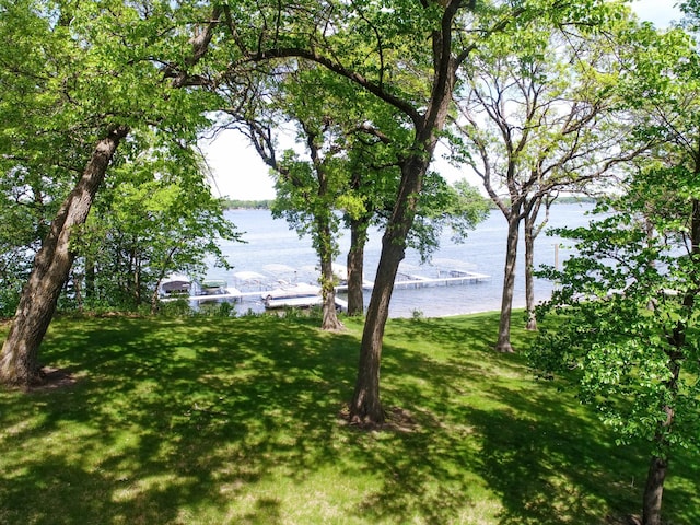 2904 Le Homme Dieu Vw NE, Alexandria, MN 56308 - view of green lawn featuring a water view