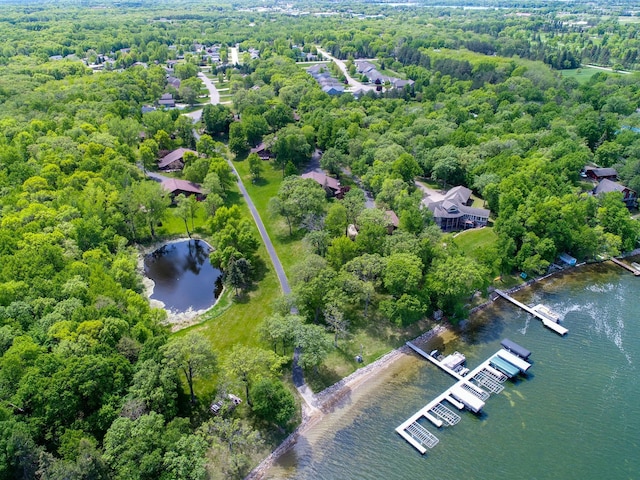 2904 Le Homme Dieu Vw NE, Alexandria, MN 56308 - aerial view of property and surrounding area with a nearby body of water and a heavily wooded area