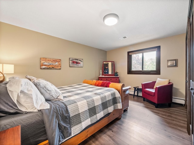2904 Le Homme Dieu Vw NE, Alexandria, MN 56308 - bedroom featuring a baseboard radiator and wood finished floors