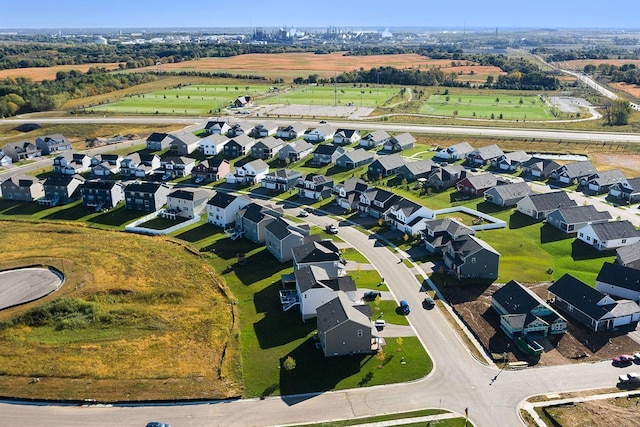 drone / aerial view featuring a residential view