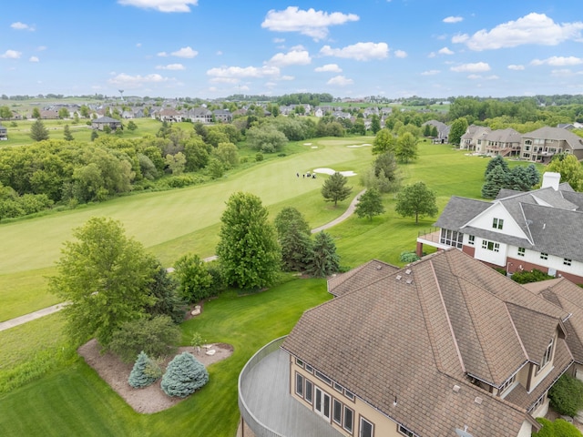 1502 Epperstone Enclave, Byron, MN 55920 - aerial perspective of suburban area featuring a golf course and a tree filled landscape