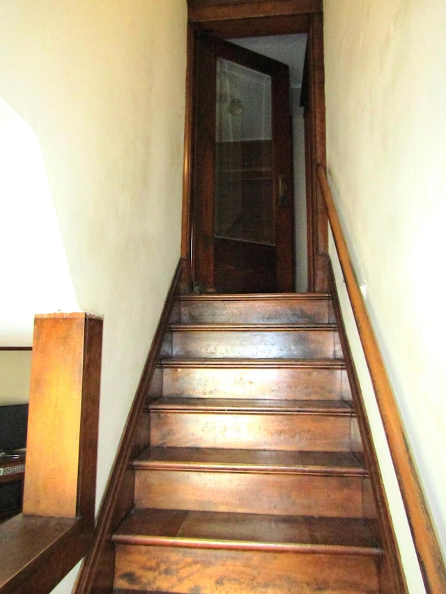 view of stairs