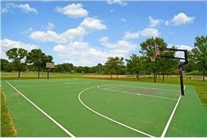 view of basketball court featuring community basketball court