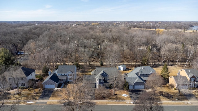 drone / aerial view with a residential view