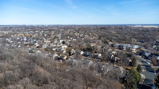 aerial view featuring a residential view