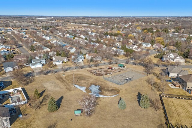 birds eye view of property featuring a residential view