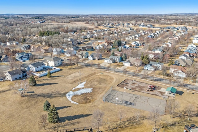 birds eye view of property featuring a residential view