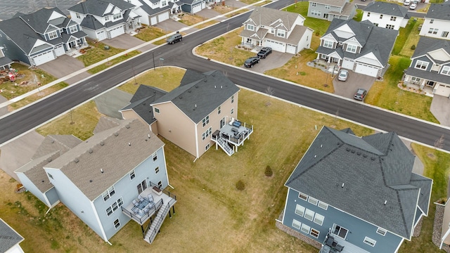 bird's eye view featuring a residential view