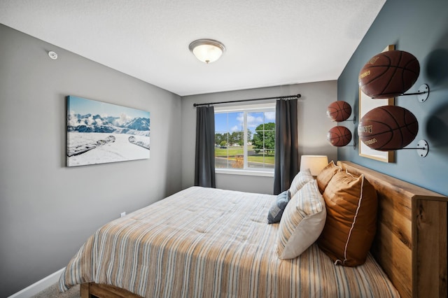 bedroom with baseboards