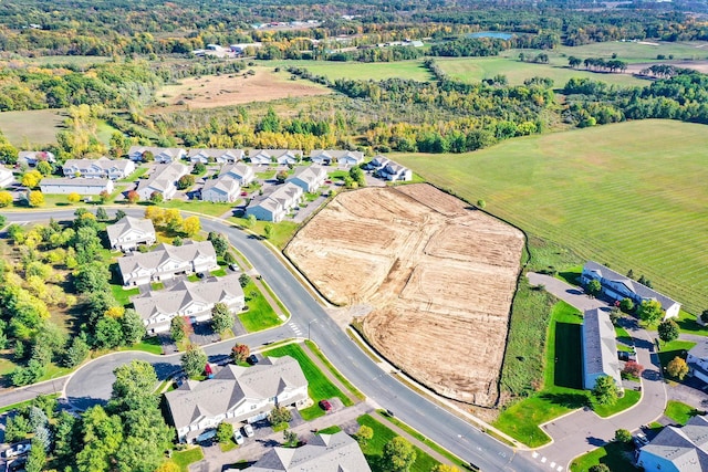 drone / aerial view with a residential view