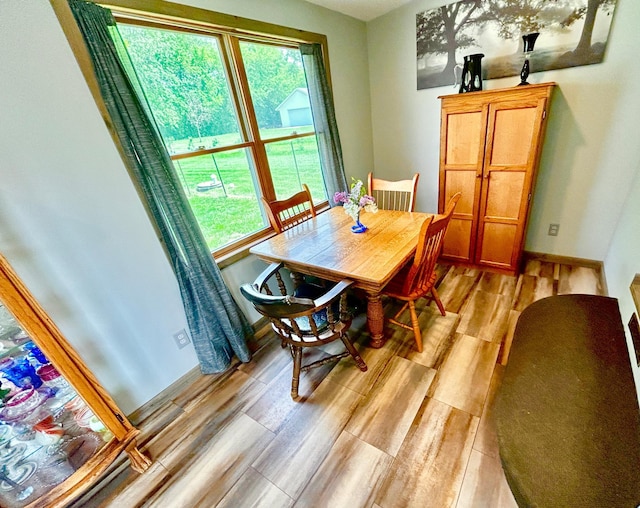 1789 Glynview Trl, Faribault, MN 55021 - dining area with light wood-style flooring and plenty of natural light