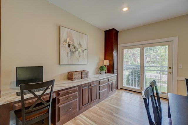 355 Laurel Ave, Saint Paul, MN 55102 - office space with light wood-style flooring and recessed lighting