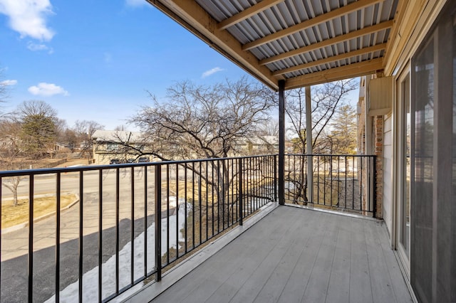 view of balcony