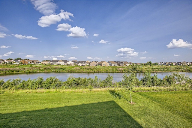 view of water feature featuring a residential view