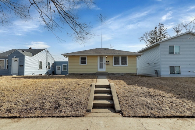 view of bungalow-style home