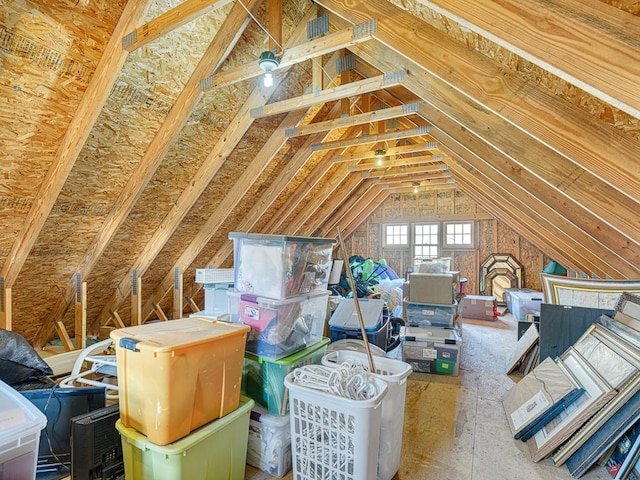 view of attic