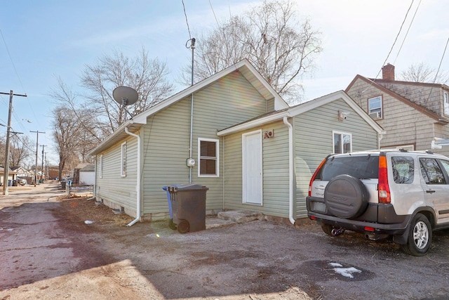 view of rear view of property